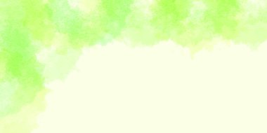 Japon Desenli Taze Yeşillik Suluboya Arkaplanı