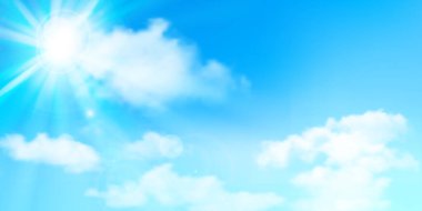 Gökyüzü bulutu yaz manzarası arka planı