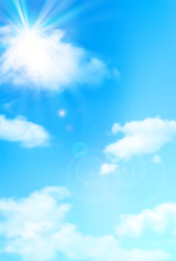 Gökyüzü bulutu yaz manzarası arka planı