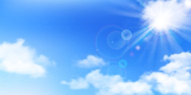 Gökyüzü bulutu yaz manzarası arka planı