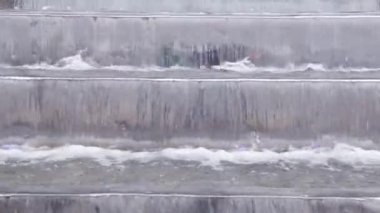 Art arda fountain. Art arda sıralı şelale.