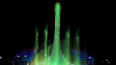 Olympic Park Soçi'şarkı müzik çeşme.