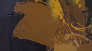 parlak sarı soyutlama, yakın çekim, yaratıcı arka plan resmi vardır