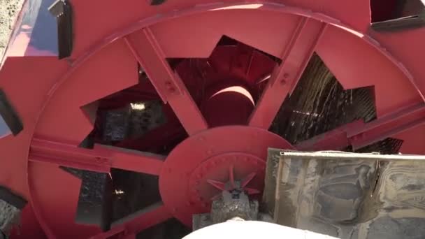 Mining industry, plant, machinery and equipment close up. Construction industry — Stock Video