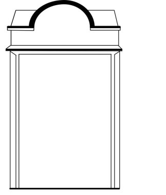 çizgi çizim evi, siyah ve beyaz bina el çizimi detaylar ve elementler, pencere, kapı, çatı, cephe, modern klasik tarz