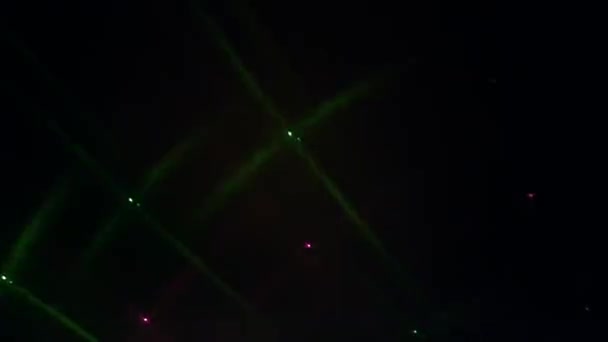 Imagens Vídeo Belo Efeito Luzes Coloridas Show Laser Retro Fundo — Vídeo de Stock