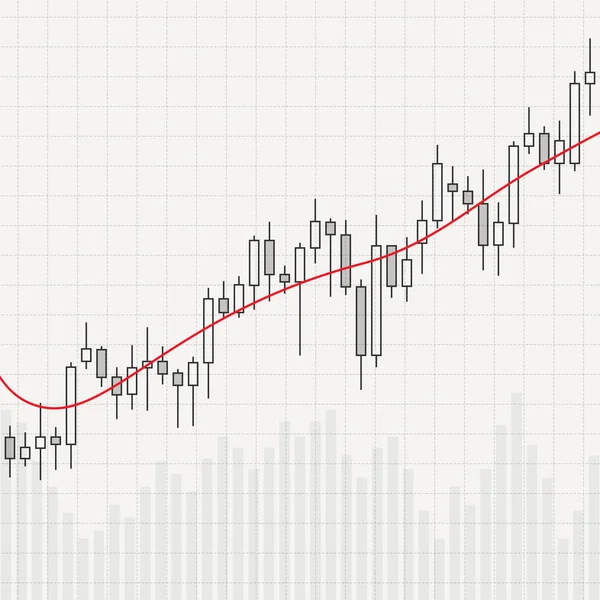 Χρηματοοικονομική χρηματιστηριακή αγορά εικονογράφηση διανυσματικών γραφημάτων — Διανυσματικό Αρχείο