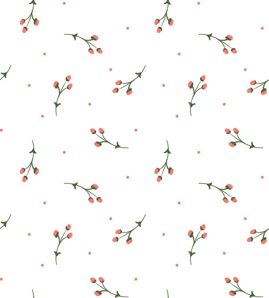 Pastel renklerde nazik elle çizilmiş çiçekler ile nazik sorunsuz polka noktalı desene. Romantik retro tarzı kumaş, zemin, wrappint kağıt, kapak, kartları, Tekstil için çiçek duvar kağıdı