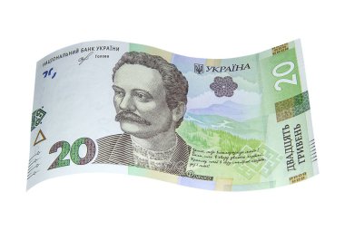 Yirmi Ukraynalı hryvnias yeni banknot