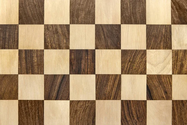 Tmavé Dřevěné Šachovnici Kostkovaný Pozadí — Stock fotografie