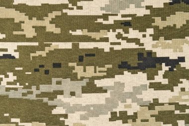 Pixel camouflage fabric background clipart