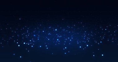 Karanlık bir arkaplana saçılmış büyüleyici mavi ışıklar büyüleyici ve büyülü bir atmosfer yaratıyor. Festival ya da soyut temalar için mükemmel.