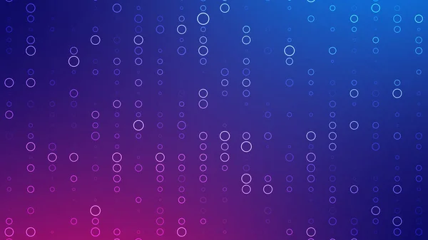 Dinamik bir arka plan geçişi, koyu maviden parlak pembeye ve dağınık soyut dairelere. Modern dijital tasarım projeleri için mükemmel.