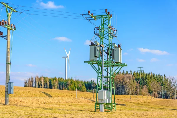 Wind Centrales Tsjechische Republiek Als Een Bron Van Groene Energie — Stockfoto