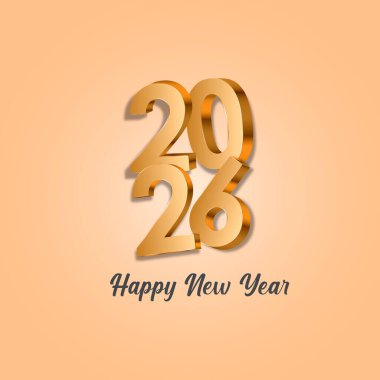 2026 Mutlu Yıllar Geçmişi. Yeni yılın tarihini belirten zarif numaralar. Tebrik Kartı veya Takvimi için Pankart