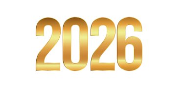 2026 Altın 3d Mutlu Yıllar Yeni Yıl Numaraları Yeni Yıl Tarihi. Tebrik kartı için pankart