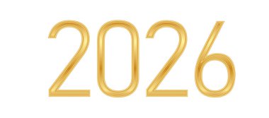 2026 Altın Metin Efekti İllüstrasyonu