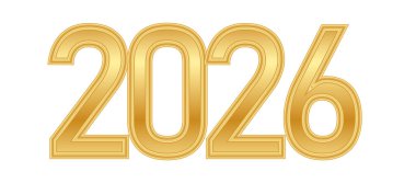 2026 Altın Metin Efekti İllüstrasyonu