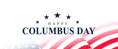 Mutlu Columbus Günü arkaplan afişi Poster Tasarımı illüstrasyonu