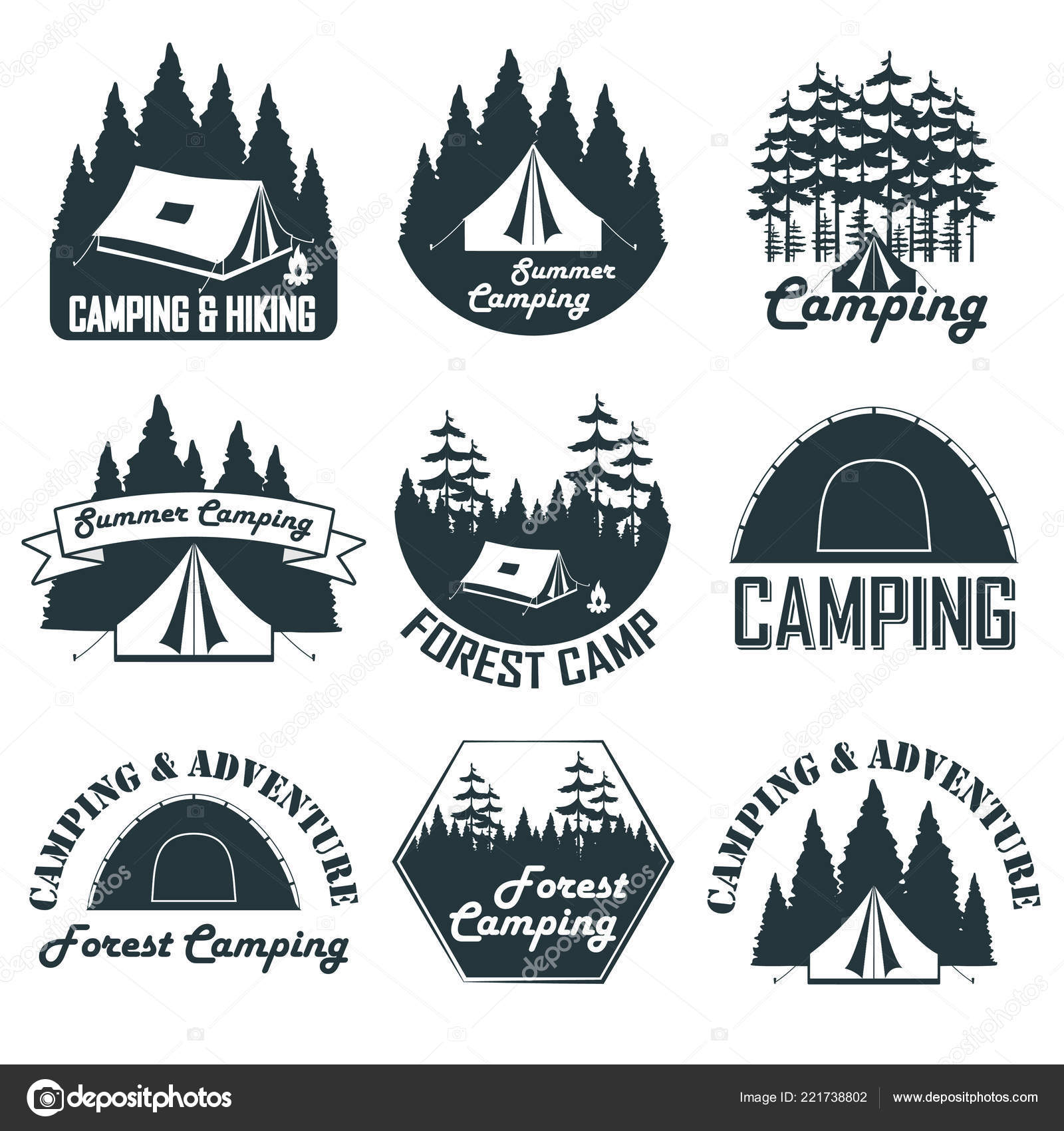 Camping Tent Logos