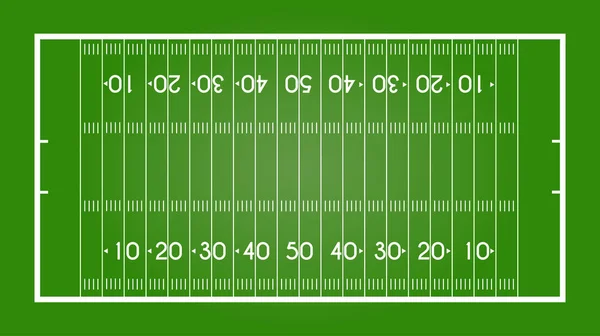 Campo Futebol Americano Rugby Ilustração Vetorial — Vetor de Stock