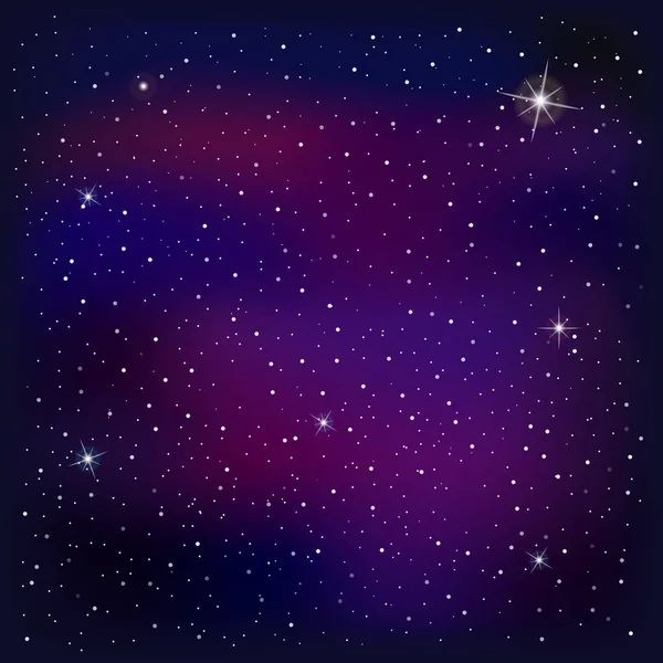 Universo Com Estrelas Nebulosa Galáxia Ilustração Vetorial — Vetor de Stock