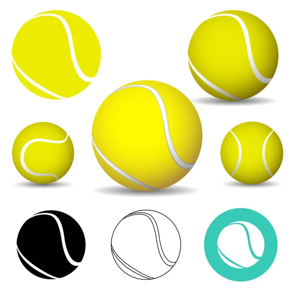 Tennisball Symbole Vektorillustration — Stockvektor