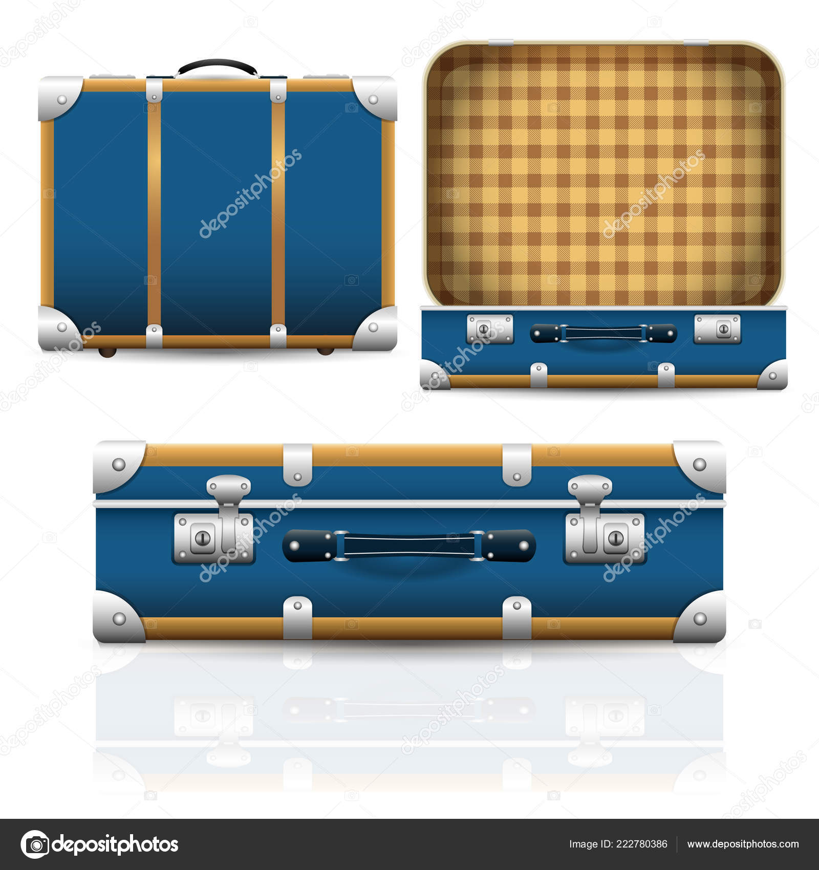 retro vintage suitcase