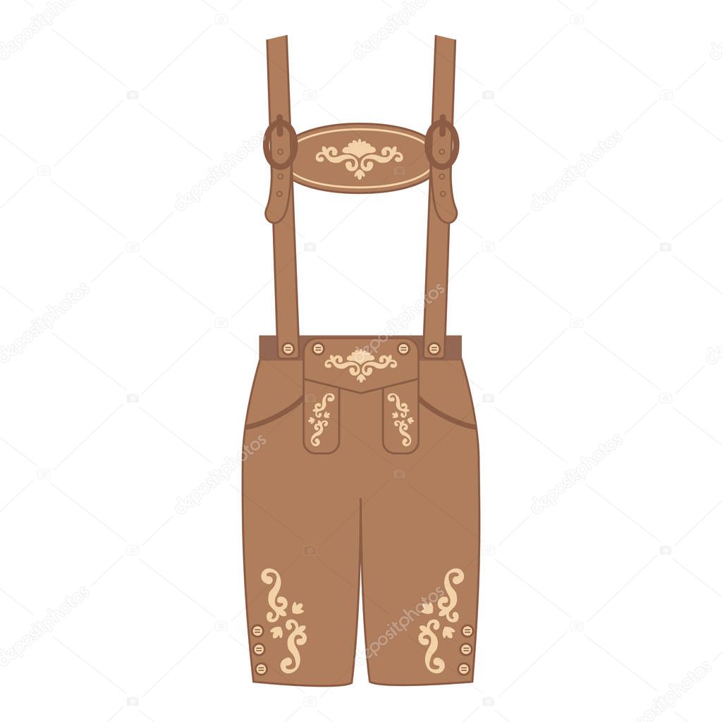 Traditional austrian and bavarian lederhosen