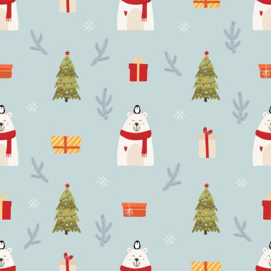 Arkaplan için Noel pürüzsüz desen