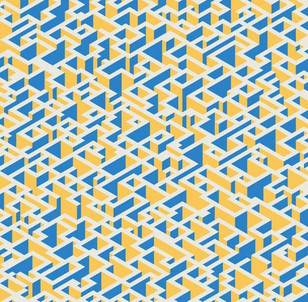Абстрактний сучасний барвистий ізометричний геометричний візерунок фону — стоковий вектор