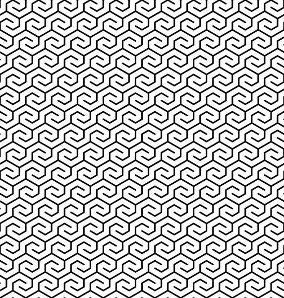 抽象的な幾何学的な線のシームレスなパターンの背景 ベクトル イラスト — ストックベクタ