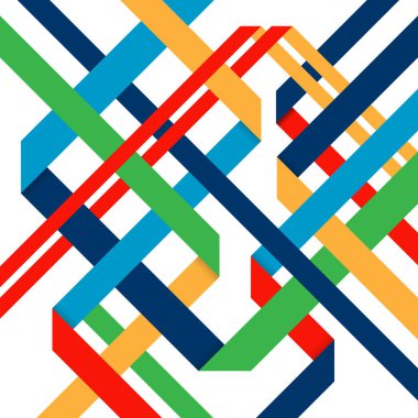 Renkli geometrik izometrik Şekil arka plan, illüstrasyon vektör