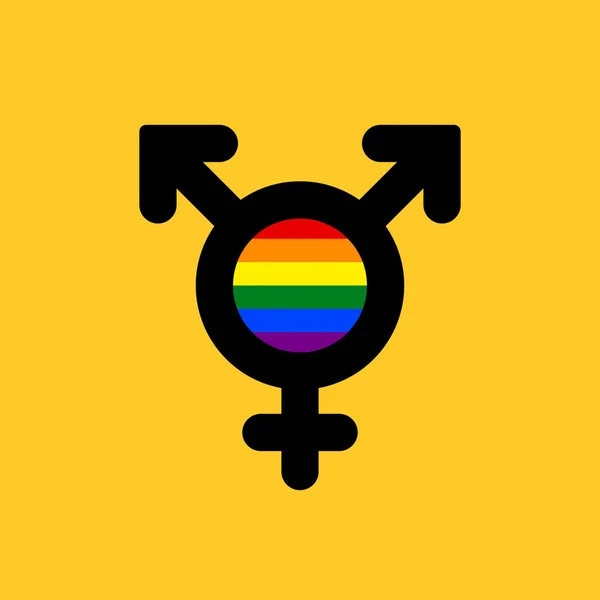 Lgbt Community Und Transgender Symbol Symbol Vektorillustration — Stockvektor