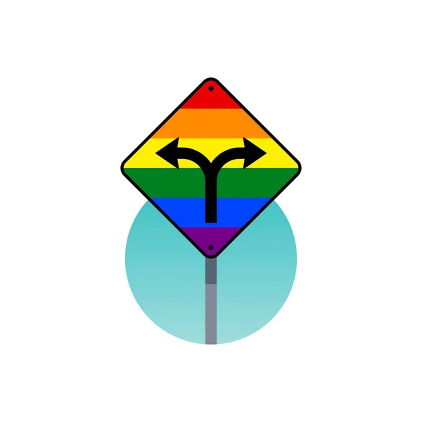 Comunità Lgbt Icona Simbolo Transgender Illustrazione Vettoriale — Vettoriale Stock
