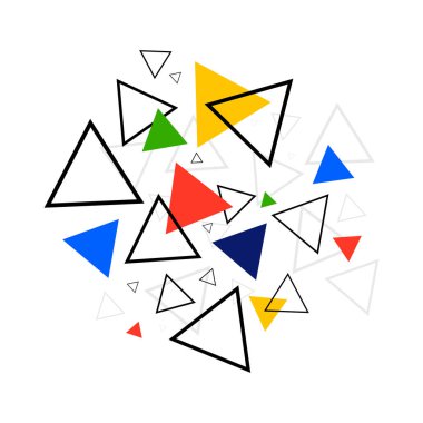 Soyut geometrik şekil arka plan modern retro vintage tarzı, illüstrasyon vektör