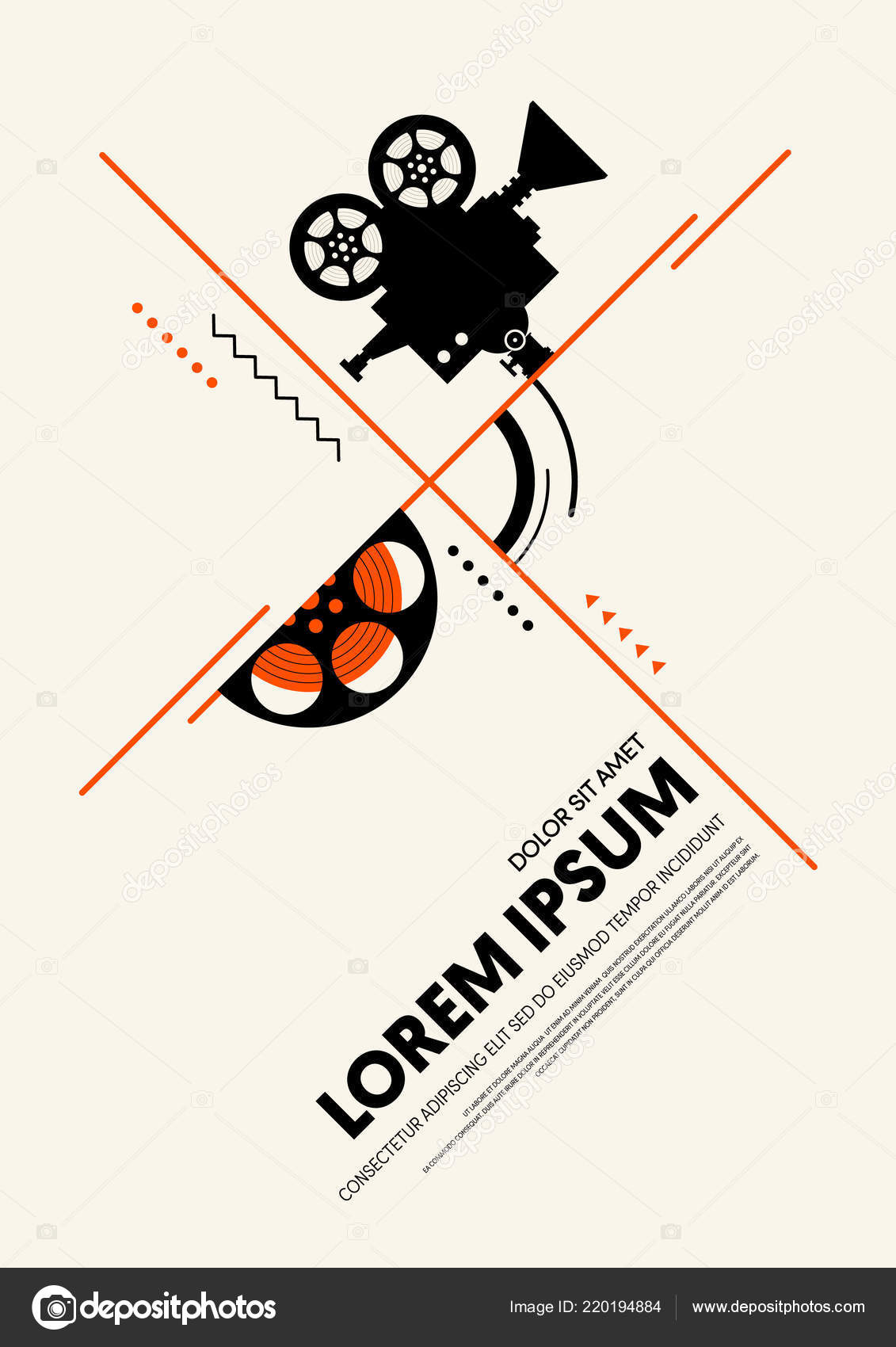 Movie Film Poster Template Design Modern Retro Vintage Style Can Stock  Vector Image by ©thenatchdl #220194884