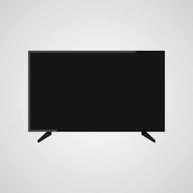Akıllı televizyon yüksek çözünürlüklü ekran, vektör çizim