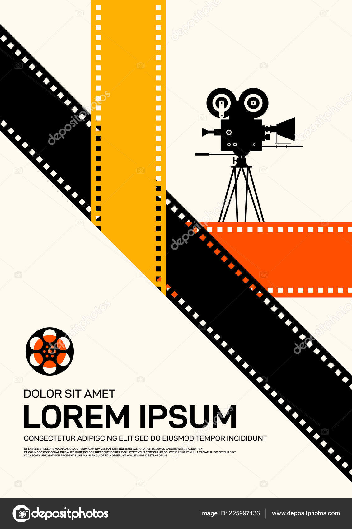 Movie Film Poster Design Template Background Modern Vintage Retro Style  Stock Vector Image by ©thenatchdl #225997136