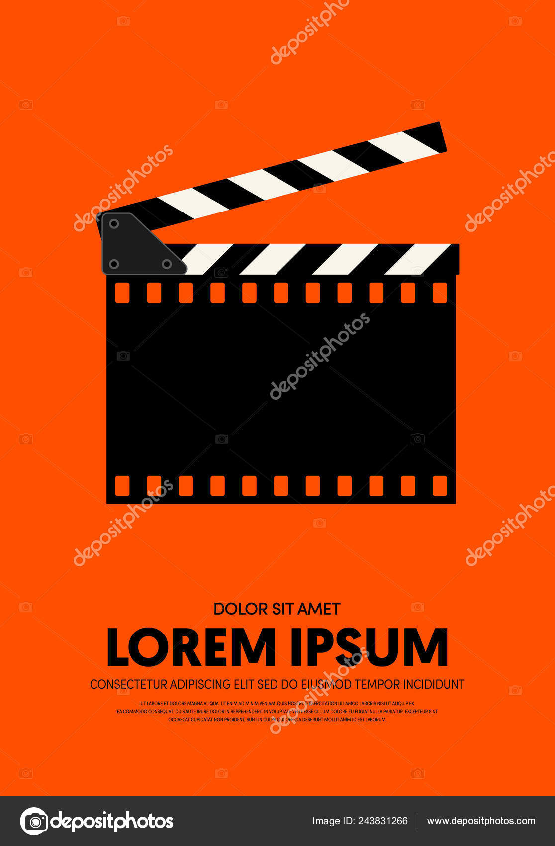 Movie Film Poster Design Template Background Modern Vintage Retro Style  Stock Vector Image by ©thenatchdl #243831266