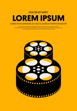 Film ve film posteri modern vintage retro tarzı