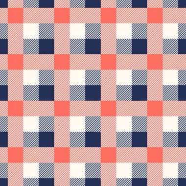 Yaşam mercan ve mavi derinlikleri oduncu ekose Dikişsiz desen arka plan