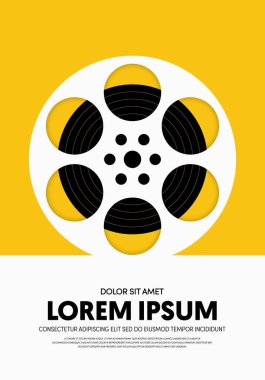 Film ve film posteri modern vintage retro tarzı