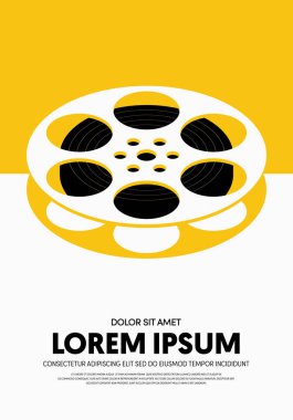 Film ve film posteri modern vintage retro tarzı