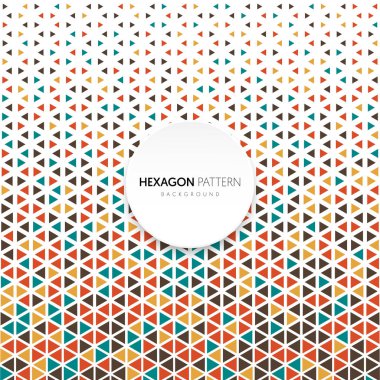 Soyut halftone altıgen geometrik şekil desen arka plan vintage retro tarzı