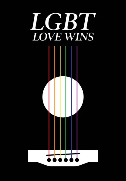 Concetto di comunità LGBT poster design template background — Vettoriale Stock