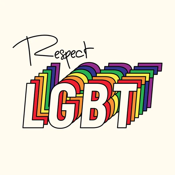 LGBT comunità poster design modello di sfondo — Vettoriale Stock