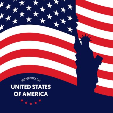 Abd'nin bağımsızlık günü. Forth Temmuz kavram poster arka plan