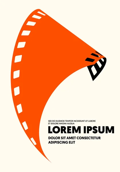 Film ve film posteri modern vintage retro tarzı