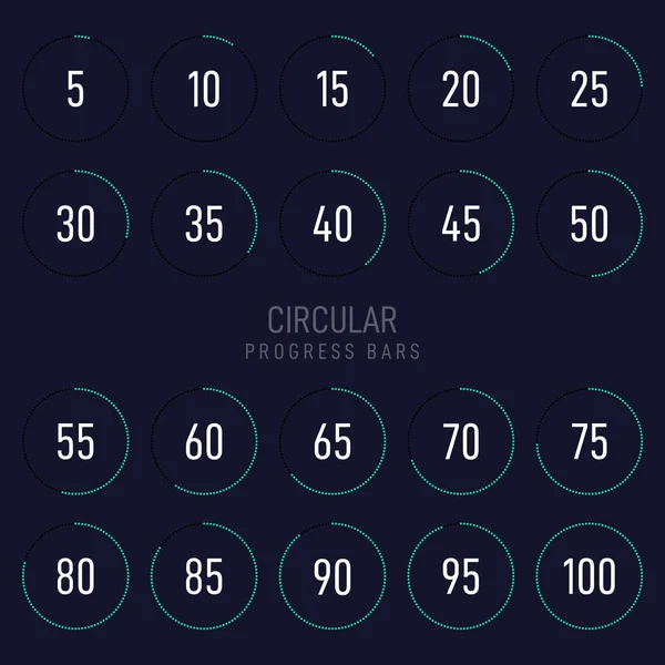 Modern fütüristik dairesel ilerleme yükleme çubuğunun toplanması
